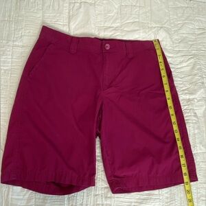 Columbia Sportswear Co Magenta Burgundy Red Men’s Cotton Shorts 30x10 Preppy